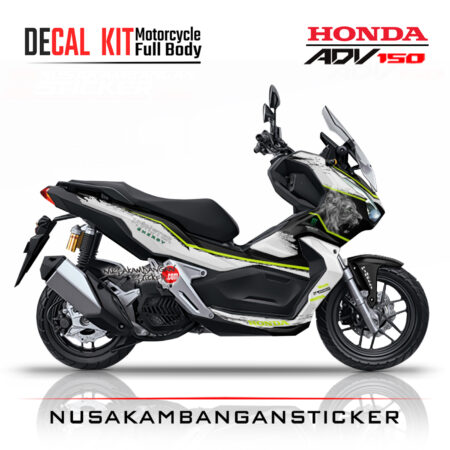 Decal Sticker Honda ADV 150 Lion Green Fluo Stiker Full Body Nusakambangansticker