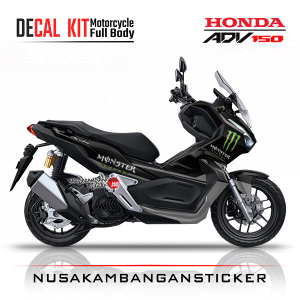 Decal Sticker Honda ADV 150 Livery Monster Hitam Stiker Full Body Nusakambangansticker