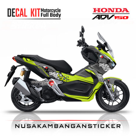 Decal Sticker Honda ADV 150 Shark Grey Stiker Full Body Nusakambangansticker