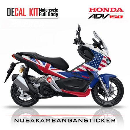 Decal Sticker Honda ADV 150 VAmericanDesign Stiker Full Body Nusakambangansticker