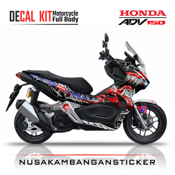 Decal Sticker Honda ADV 150 Venom Hitam Stiker Full Body Nusakambangansticker