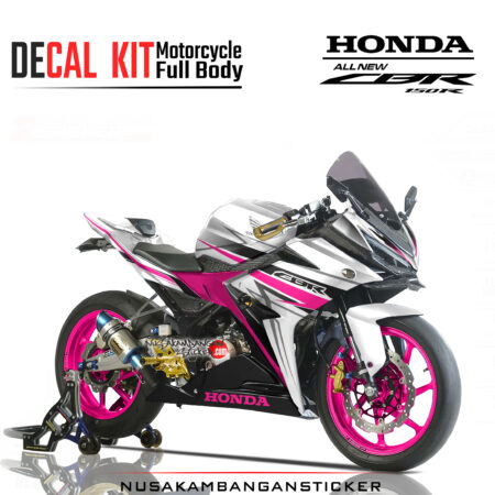 Decal Sticker Honda CBR 150 R All New Grapic kit authenthic pink modifikasi Stiker Full Body Nusakambangansticker