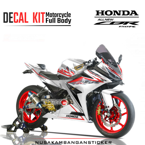 Decal Sticker Honda CBR 150 R All New Grapic kit putih modifikasi Stiker Full Body Nusakambangansticker