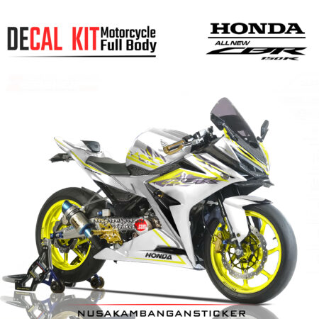 Decal Sticker Honda CBR 150 R All New Grapic kit putih yelow modifikasi Stiker Full Body Nusakambangansticker