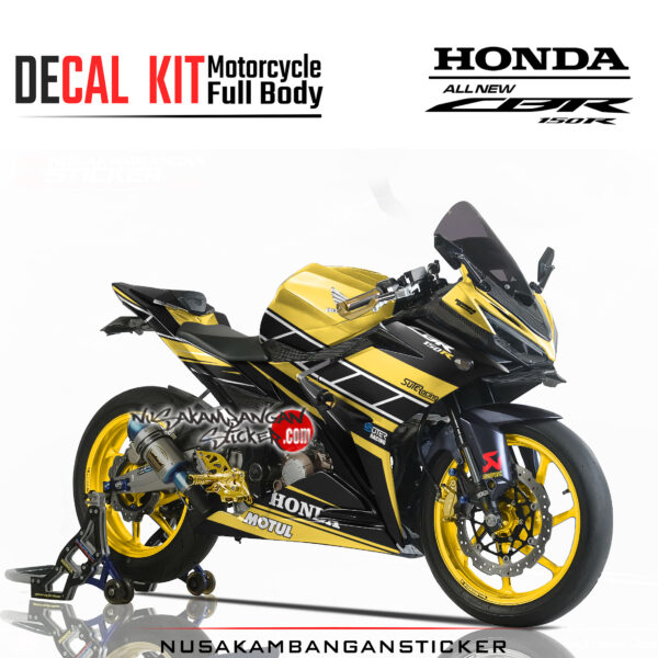 Decal Sticker Honda CBR 150 R All New aniversary kuning modifikasi stiker full body nusakambangansticker