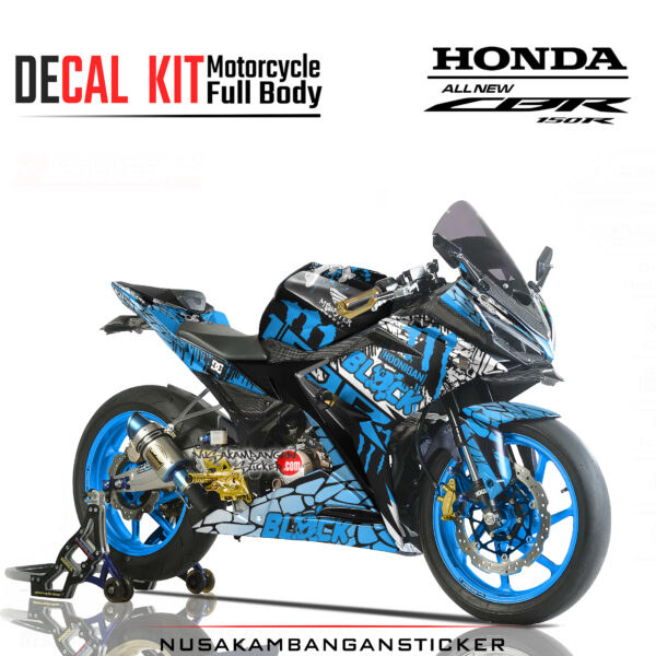 Decal Sticker Honda CBR 150 R All New hoonigan kenblok biru modifikasi stiker full body nusakambangansticker