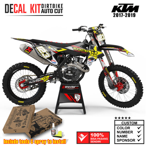 Decal Sticker Kit Dirtbike KTM 2017 - 2019 RKSTR 01 Nusakambangansticker