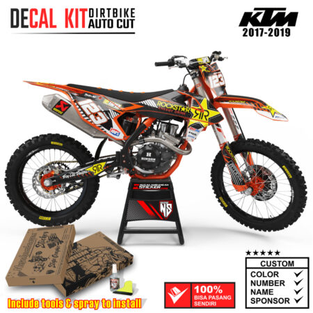 Decal Sticker Kit Dirtbike KTM 2017 - 2019 RKSTR 03 Nusakambangansticker