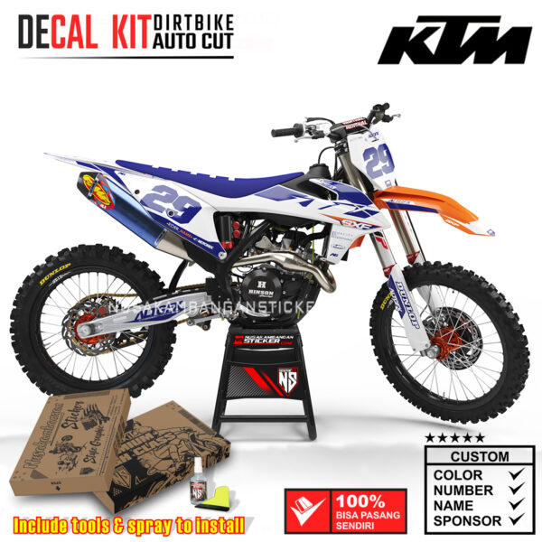 Decal Sticker Kit Dirtbike KTM 2020 - 2021 Kit Work White Nusakambangansticker