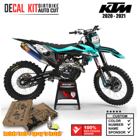 Decal Sticker Kit Dirtbike KTM 2020 - 2021 SX Black Tosca Illumination Nusakambangansticker