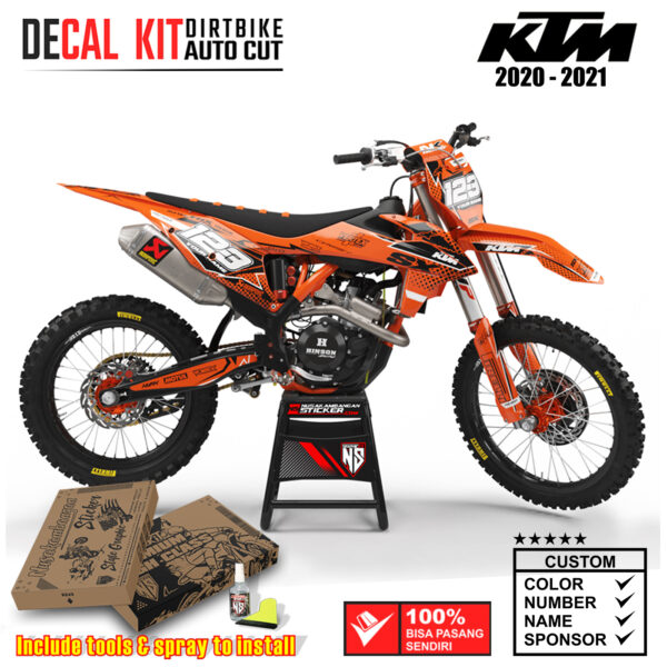 Decal Sticker Kit Dirtbike KTM 2020 - 2021 SX Orens Nusakambangansticker