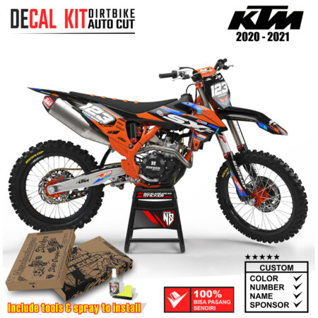 Decal Sticker Kit Dirtbike KTM 2020 - 2021 SXF Black Orens Illumination Nusakambangansticker