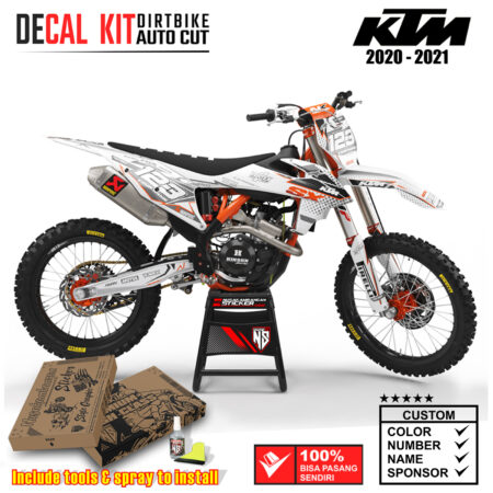 Decal Sticker Kit Dirtbike KTM 2020 - 2021 SXF Land White Nusakambangansticker