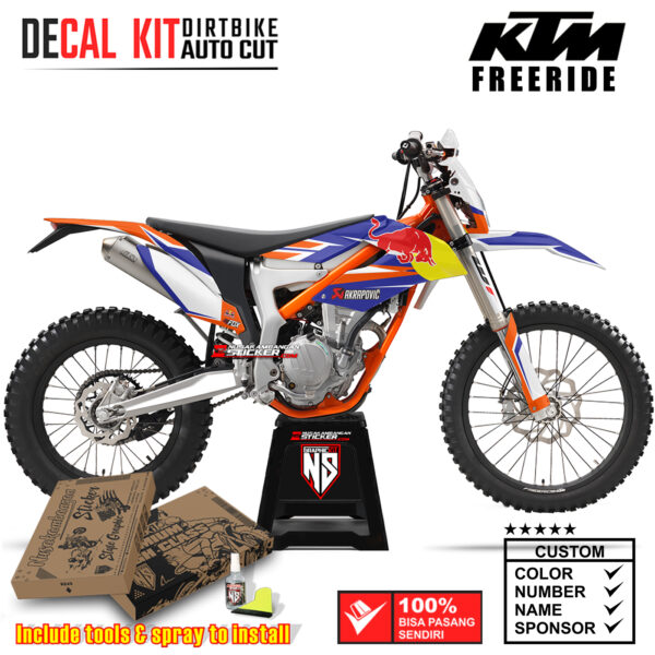 Decal Sticker Kit Dirtbike KTM FreeRide Banteng Puruple Style Nusakambangansticker