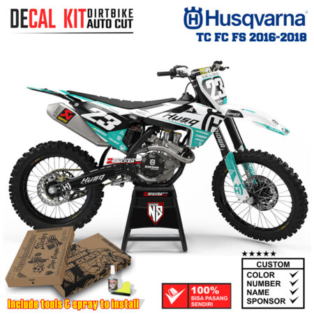 Decal Sticker Kit Supermoto Dirtbike Husqvarna FS 2016-2018 HSQ Racing Nusakambangansticker