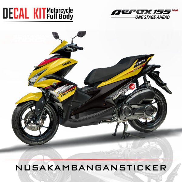 Decal Sticker Yamaha Aerox 155 Epic Yelow Stiker Full Body Nusakambangansticker