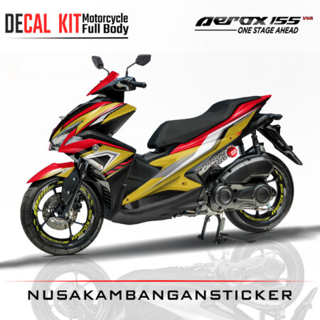 Decal Sticker Yamaha Aerox 155 Limited Edition Yelow Stiker Full Body Nusakambangansticker