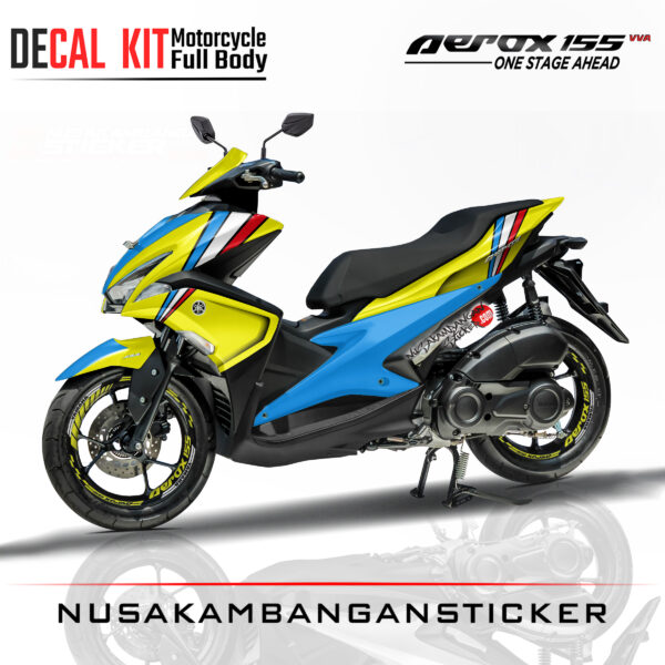 Decal Sticker Yamaha Aerox 155 yelow Edition Stiker Full Body Nusakambangansticker