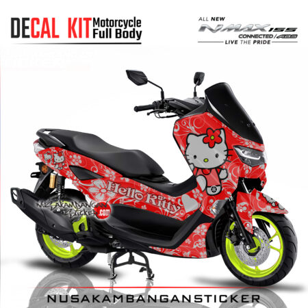 Decal Sticker Yamaha All New N Max 2020 Hello Kity Merah Stiker Full Body Nusakambangansticker