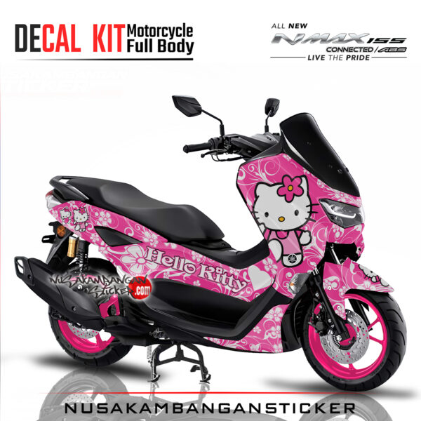 Decal Sticker Yamaha All New N Max 2020 Hello Kity Pink Stiker Full Body Nusakambangansticker