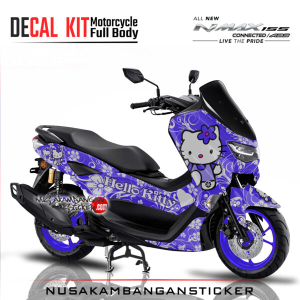 Decal Sticker Yamaha All New N Max 2020 Hello Kity Ungu Stiker Full Body Nusakambangansticker