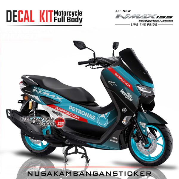 Decal Sticker Yamaha All New N Max 2020 Livery Moto GP hitam Biru Stiker Full Body Nusakambangansticker