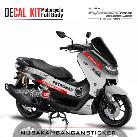 Decal Sticker Yamaha All New N Max 2020 Livery Moto GP hitam putih Stiker Full Body Nusakambangansticker