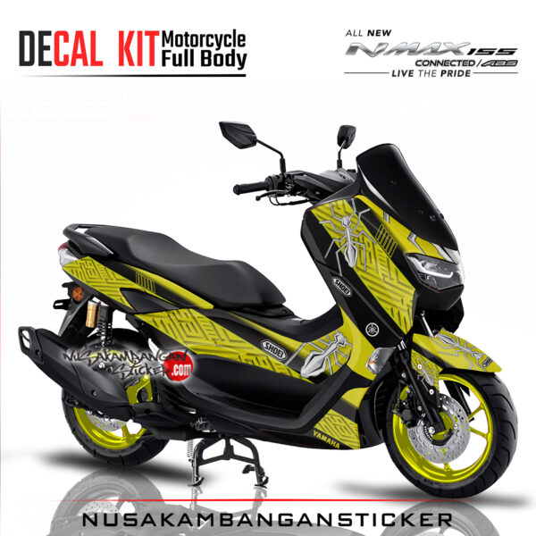Decal Sticker Yamaha All New N Max 2020 Marq Marques kuning Stiker Full Body Nusakambangansticker