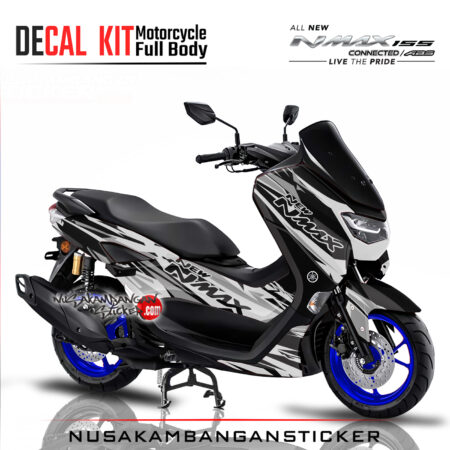 Decal Sticker Yamaha All New N Max 2020 hitam Putih Stiker Full Body Nusakambangansticker