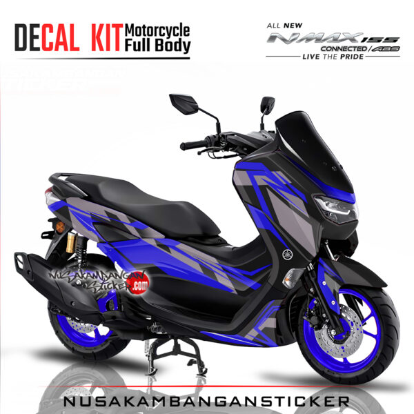 Decal Sticker Yamaha All New N Max 2020 hitam biru Stiker Full Body Nusakambangansticker