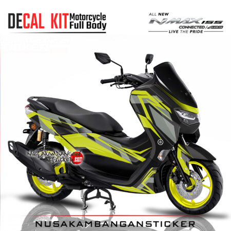Decal Sticker Yamaha All New N Max 2020 hitam kuning Stiker Full Body Nusakambangansticker