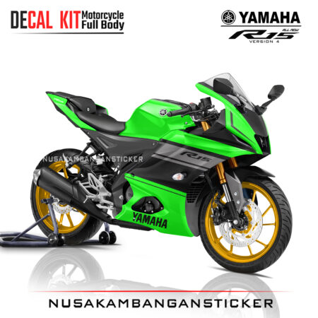 Decal Sticker Yamaha All New R15 V4 Anniversary R15 Hijau Stiker Full Body Nusakambangansticker