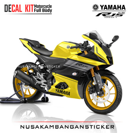 Decal Sticker Yamaha All New R15 V4 Anniversary R15 Kuning Stiker Full Body Nusakambangansticker