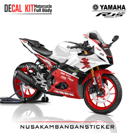 Decal Sticker Yamaha All New R15 V4 Livery YZF R1 20 Th Anniversary Merah Stiker Full Body Nusakambangansticker