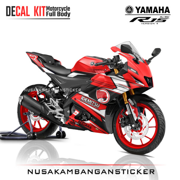 Decal Sticker Yamaha All New R15 V4 Red Idemitsu Racing Stiker Full Body Nusakambangansticker