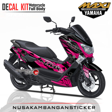 Decal Sticker Yamaha N Max Culture Grafis Pink Stiker Full Body Nusakambangansticker