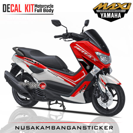 Decal Sticker Yamaha N Max Red Sporty Stiker Full Body Nusakambangansticker
