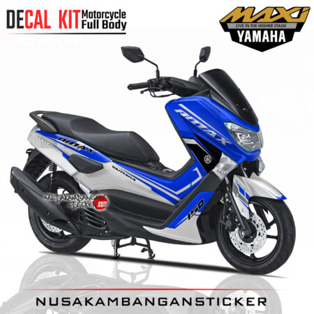 Decal Sticker Yamaha N Max biru Sporty Stiker Full Body Nusakambangansticker
