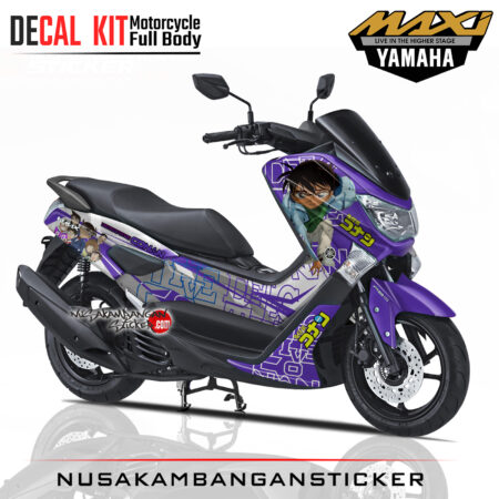 Decal Sticker Yamaha N Max detective conan Ungu Stiker Full Body Nusakambangansticker