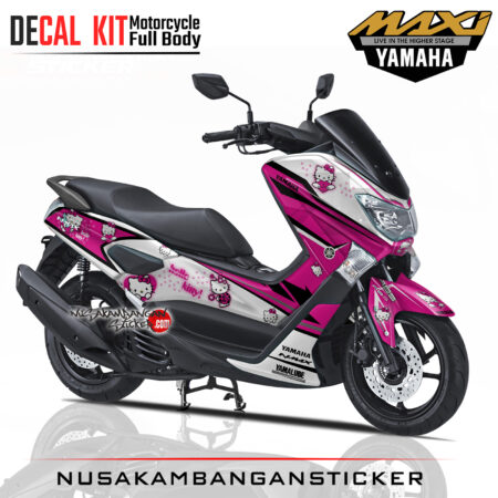 Decal Sticker Yamaha N Max hello kity Pink Stiker Full Body Nusakambangansticker