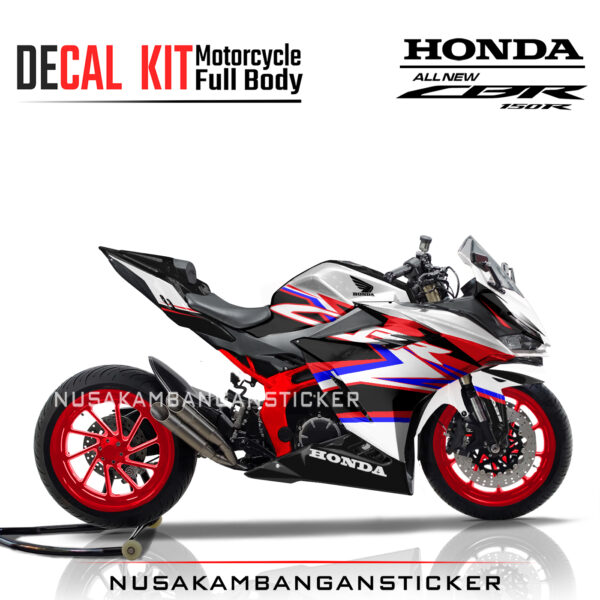 Decal Stiker Honda CBR 150 New 2021 GRAFIS KIT HITAM Sticker Full Body Nusakambangansticker