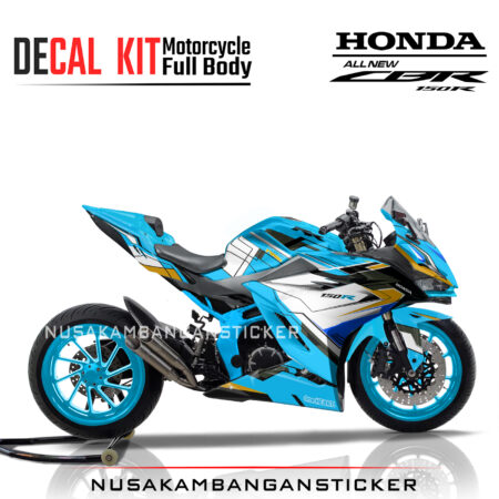 Decal Stiker Honda CBR 150 New 2021 GRAFIS RACING BIRU TOSCA Sticker Full Body Nusakambangansticker