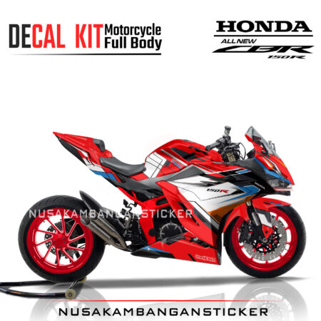 Decal Stiker Honda CBR 150 New 2021 GRAFIS RACING MERAH Sticker Full Body Nusakambangansticker