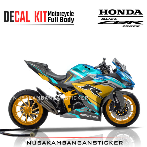 Decal Stiker Honda CBR 150 New 2021 GTR BIRU Sticker Full Body Nusakambangansticker