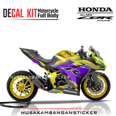 Decal Stiker Honda CBR 150 New 2021 GTR KUNING Sticker Full Body Nusakambangansticker