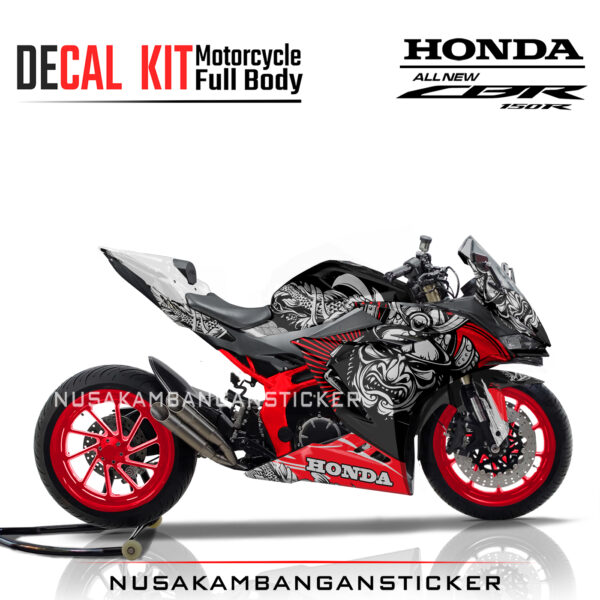 Decal Stiker Honda CBR 150 New 2021 KABUKI SAMURAI MERAH Sticker Full Body Nusakambangansticker