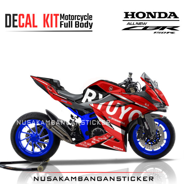 Decal Stiker Honda CBR 150 New 2021 RYUYO MERAH Sticker Full Body Nusakambangansticker