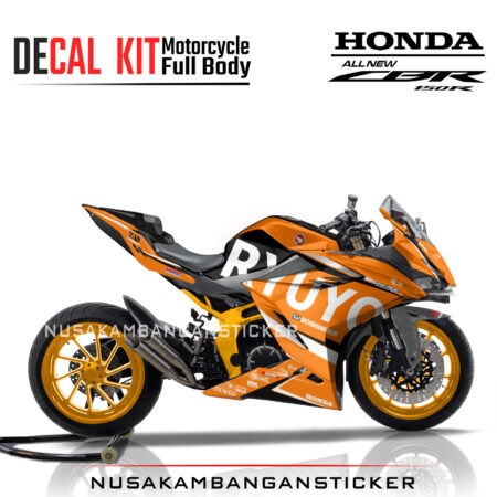Decal Stiker Honda CBR 150 New 2021 RYUYO ORANGE Sticker Full Body Nusakambangansticker