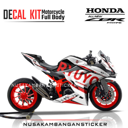 Decal Stiker Honda CBR 150 New 2021 RYUYO PUTIH Sticker Full Body Nusakambangansticker