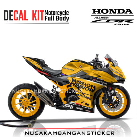 Decal Stiker Honda CBR 150 New 2021MISSION WINNOW YELLOW Sticker Full Body Nusakambangansticker